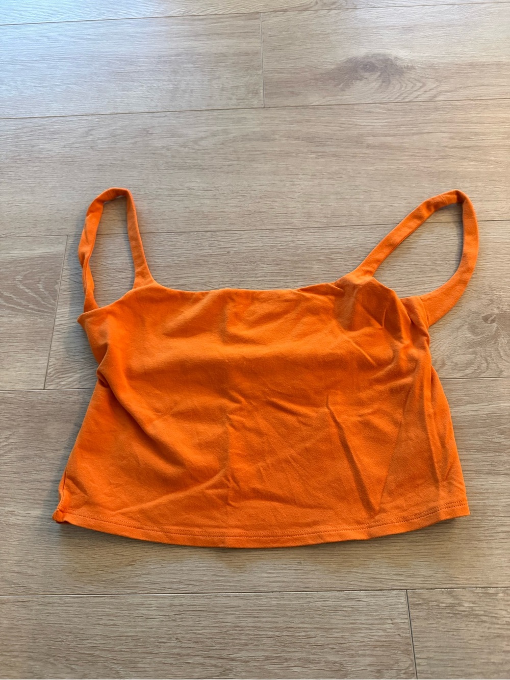 Reformation Bright Orange Cropped Tank